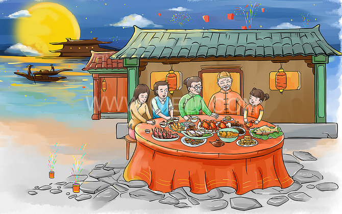 賞中秋圓月享美好時(shí)光，企鵝糧油機(jī)械祝您中秋團(tuán)圓快樂(圖2)